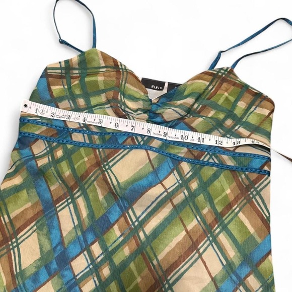 Y2K Mix It Plaid Sequin Tank Sz S Mall Core Preppy 2000s Vtg Fairy Coquette - Picture 4 of 6